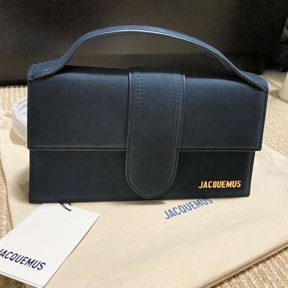 SOLD！New Jacquemus Le Grand Bambino Bag Navy - Picture 8 of 9